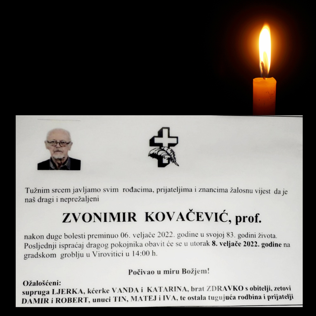 Zvonimir (Zvonko) Kovačević (1939. – 2022.)